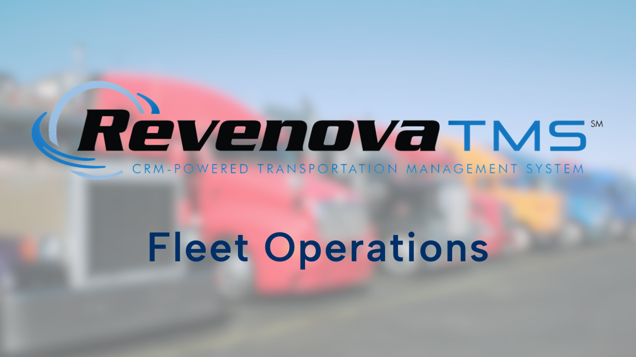 Revenova TMS: Fleet Operations is Revenova's newest module available in the TMS suite.