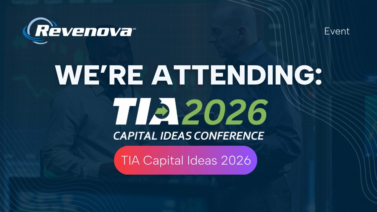 Revenova branding at TIA Capital Ideas Conference 2026 in Phoenix, Arizona.